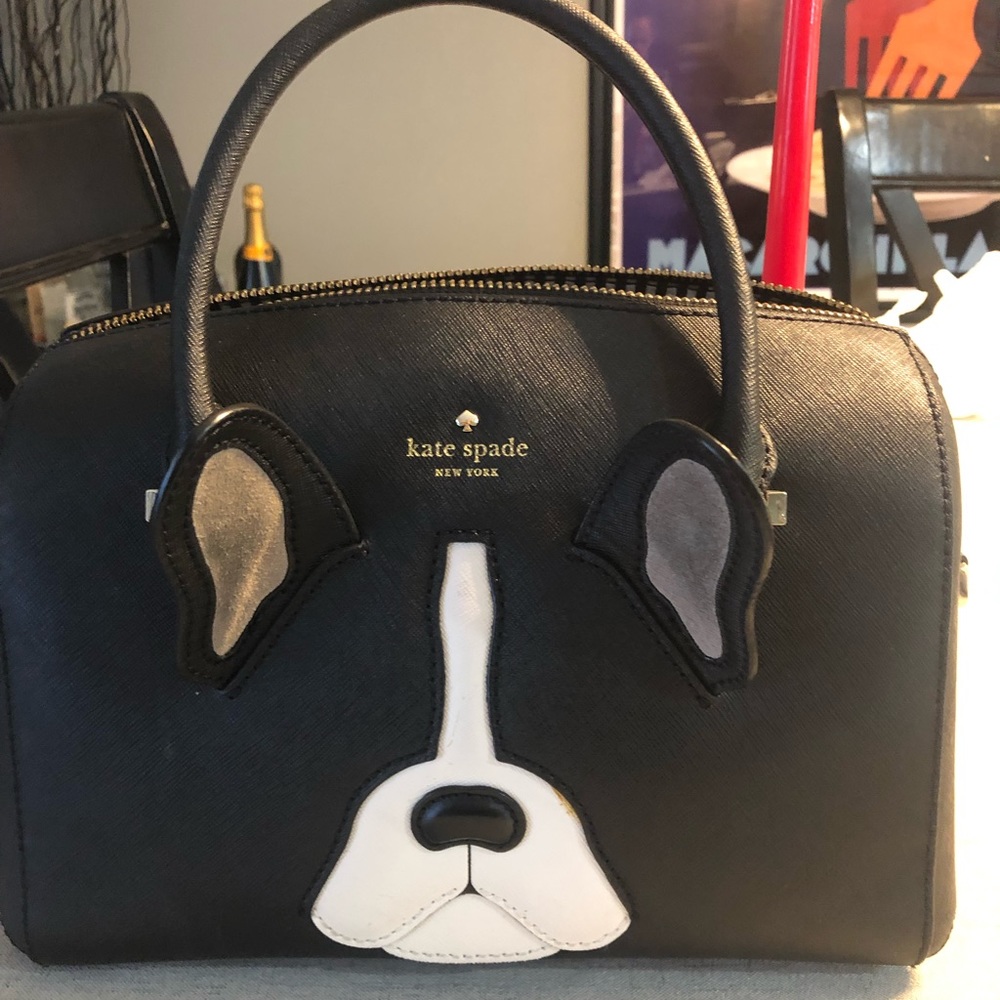 Rare Kate Spade French Bulldog Purse.